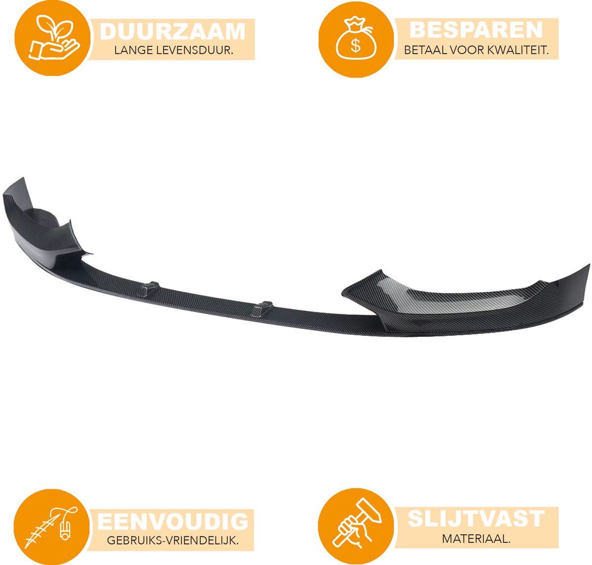 Voorbumper - Voor BMW 1-Serie F20/F21 LCI M Sport 2015-2019 - Auto accessoires - Spoiler lip - Splitter - ABS