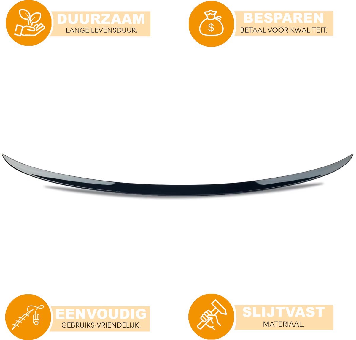 Lip Spoiler M-Fury - Kofferbak Lip Spoiler - M3 Stijl - Auto accessoires - Voor BMW E93 335i/328i M3 Convertible (2007-2013)