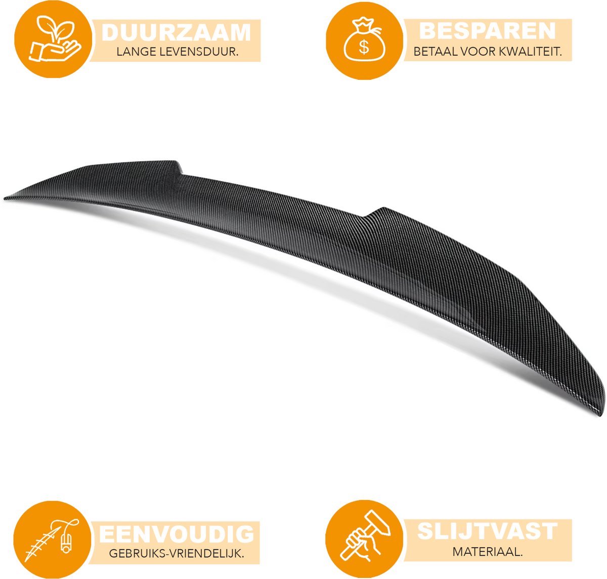 Spoiler Fivaro - Achterste Kofferbak Spoiler - Bumper - Voor BMW G22/G82 M4 Coupe (2021-2024) - Duckbill PSM Stijl - Auto accessoires