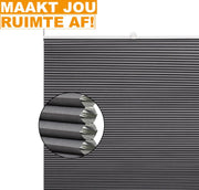 Bolt Edge Honinggraat Deluxe Gordijn - Grijs - Rolgordijn - Lichtdoorlatend - 90x120 cm