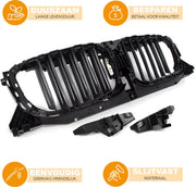 Voorbumper Grille Hitra - Voor BMW X3 G01/X4 G02 (2018-2020) - Auto accessoires