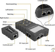 Happyment® Netwerk kabeltester - met Draadzoeker - Kabelzoeker - UTP Tester set - RJ45, RJ11, BNC, USB - Black friday - Kerstcadeau