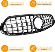 Voorbumper - Voor Mercedes-Benz GLC-Klasse X254 GLC43/GLC300 2023+ - Auto accessoires - Facelift grille - Race grille - Zwart