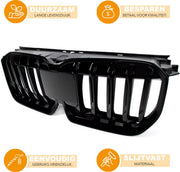 Voorbumper Grill Mesh - Voor BMW X1 U11/U12 M Sport (2022-2024)- Enkele Lijn Stijl - Niergrill - Auto accessoires