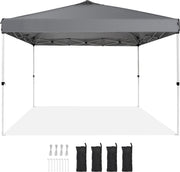 Pop-up partytent - Paviljoen - 3x3 m - Grijs - Uv-bescherming