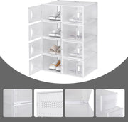 Happyment Schoenenbox Zoda - Transparant - 12 stuks - Sneakerbox - Schoenendoos - Opbergsysteem - Opbergbox