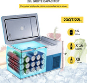Happyment Koelbox 20L - Werkt met APP - Auto - Icebox - Koeler - Koelkast - Frigo