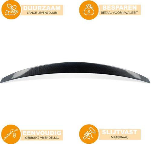 Achterspoiler - Voor Mercedes S-Klasse W222 S450/S560 2014-2020 - Auto accessoires - Lipspoiler - AMG stijl - Carbon Look