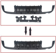 Diffuser Lip Notrix - Achterdiffuser Lip met Uitlaat Tips - Auto Accessoires - Voor Mercedes W205 C300/C63/C43 AMG (2015-2018)