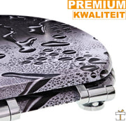 Bolt Edge Toiletbril met Print - Softclose - Antibacterieel - Universeel - 45.5x37.1cm - WC Bril