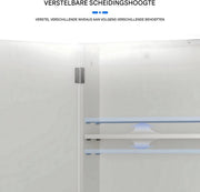 Badkamerkast Bolivi - Opbergkast - Staand hoog - Badkamermeubel - 4-Laags - Wit