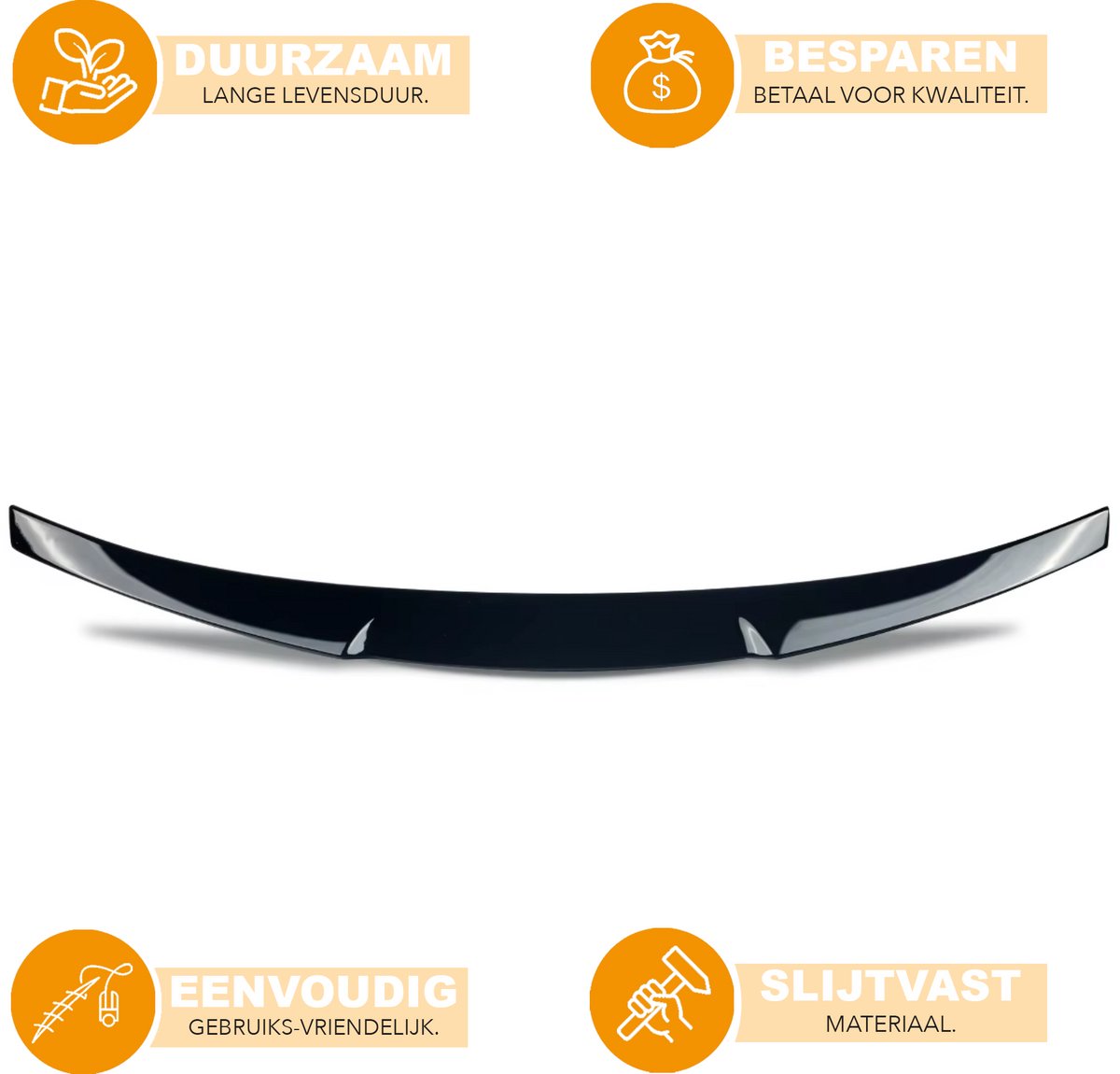 Achterbumper - Voor BMW 5 Serie G30 2017-2022 - Auto accessoires - Diffuser achter - Kofferbakspoiler - Gloss Zwart