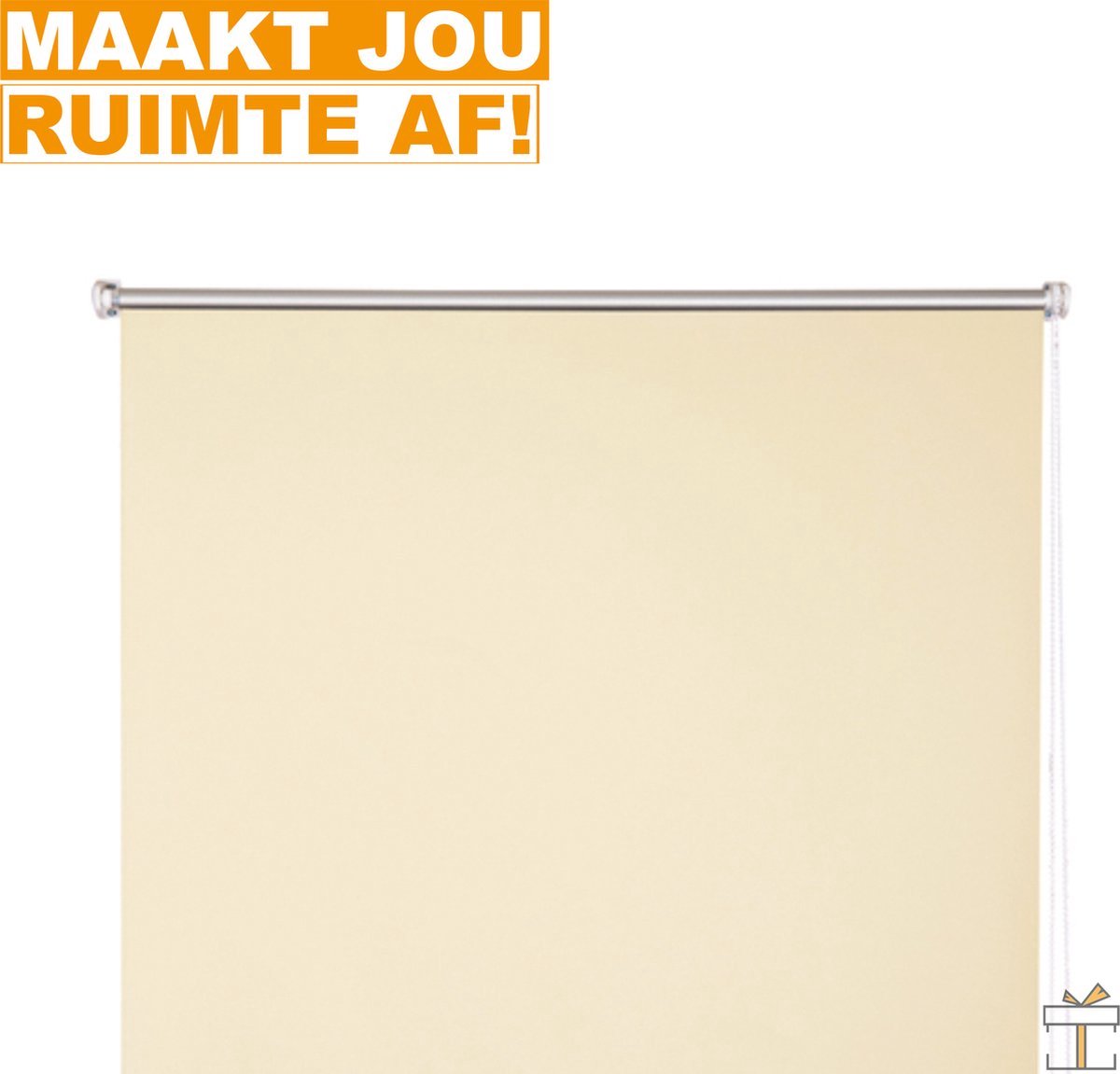 Rolgordijn - Beige - Verduisterend - 100x210cm - Isolerend