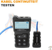 Happyment® Netwerk kabeltester - met Draadzoeker - Kabelzoeker - UTP Tester set - RJ45, RJ11, BNC, USB - Black friday - Kerstcadeau