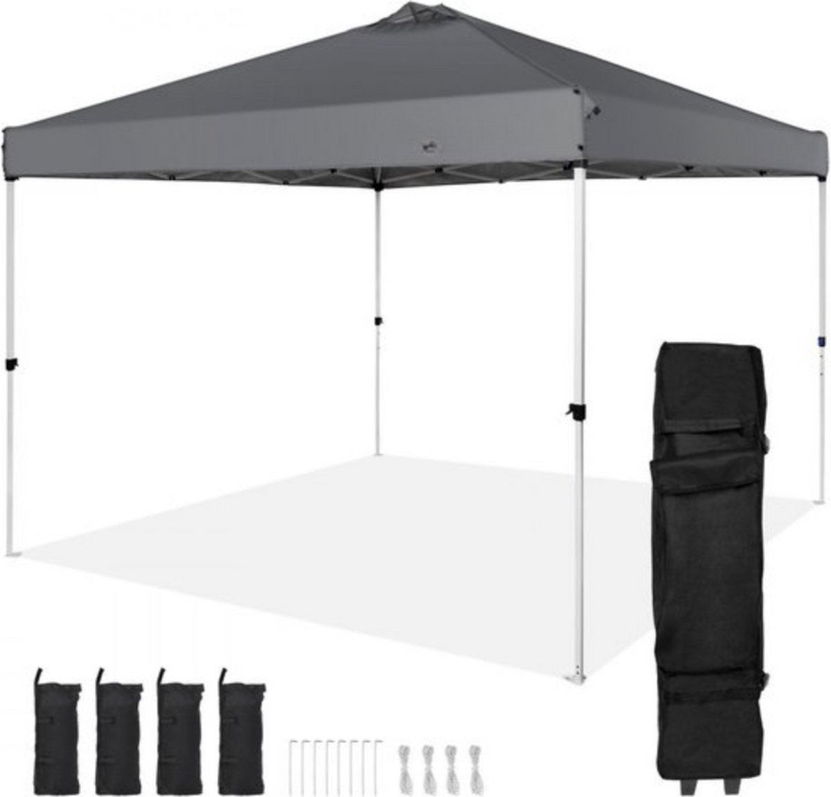 Paviljoen - Overkappingen- Pergola- Lounge- 305x305x320cm - Opvouwbare Tuintent - 6-8 Personen - Incl. Opbergtas