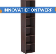 Opbergkast Ceylix - Boekenkast - Vakkenkast - Boekenrek - 180cm hoog - Woonkamer, slaapkamer, kantoor
