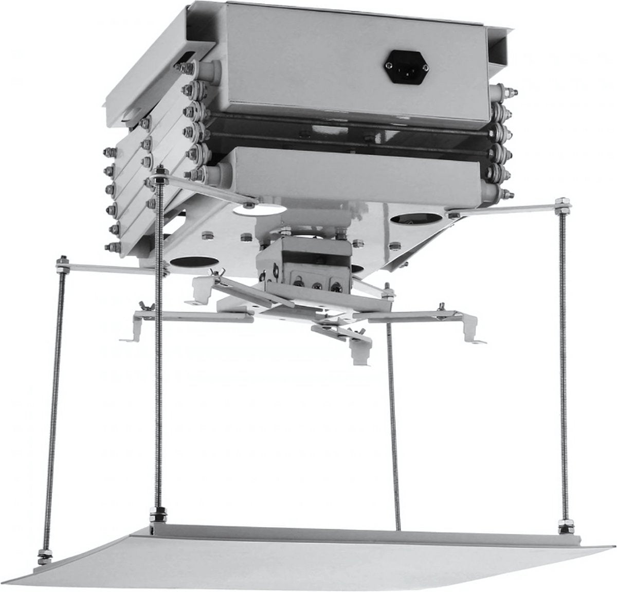 Beamer plafondbeugel - Met afstandsbediening - Projector lift - Beamer Plafondlift - 1 M Gemotoriseerd - Projector houder - 7KG Laadvermogen