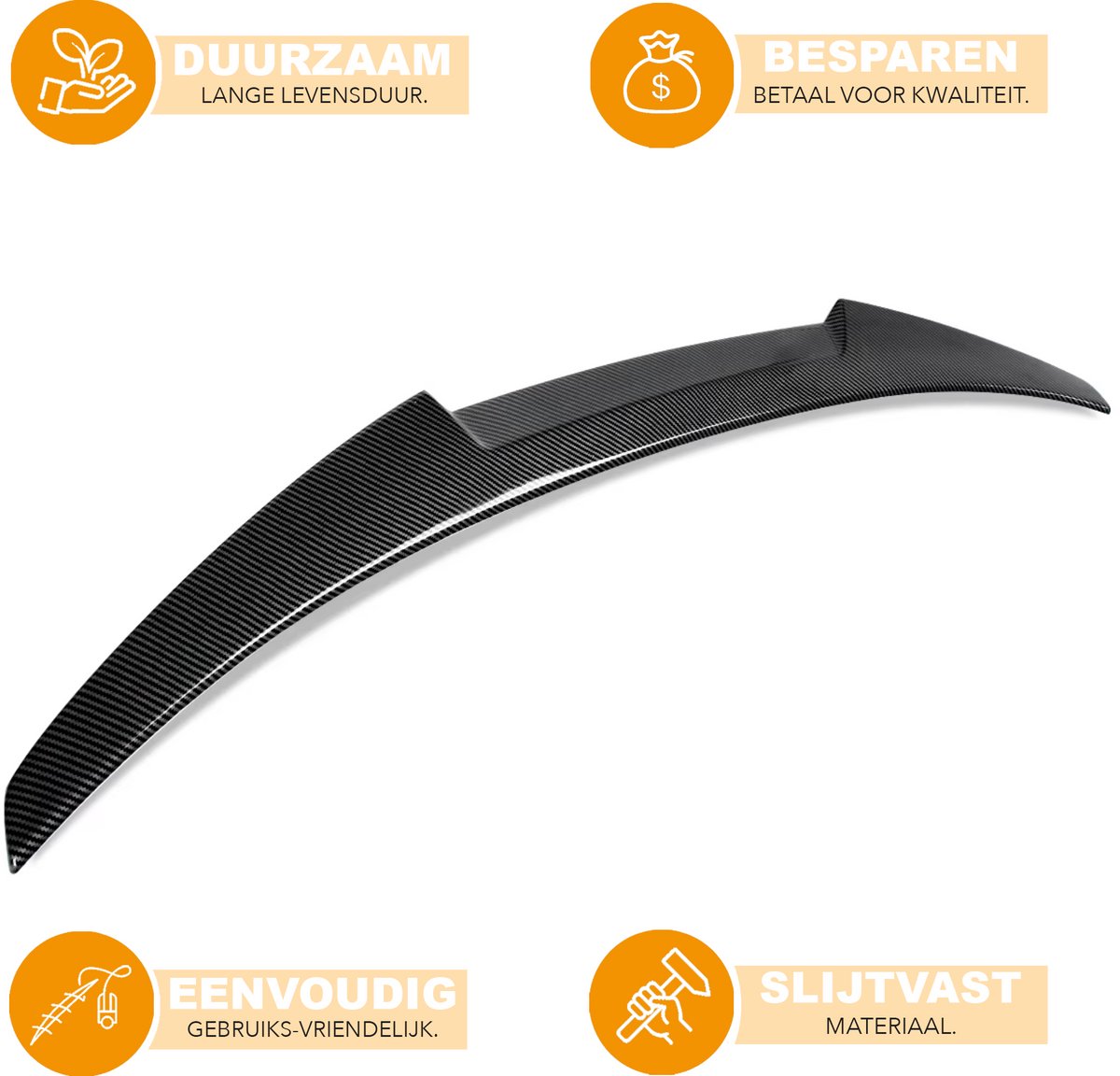 Kofferbak Spoiler Wing Lip - Carbon Kleur - Auto accessoires - Voor BMW G23 M440i Convertible (2020-2024)