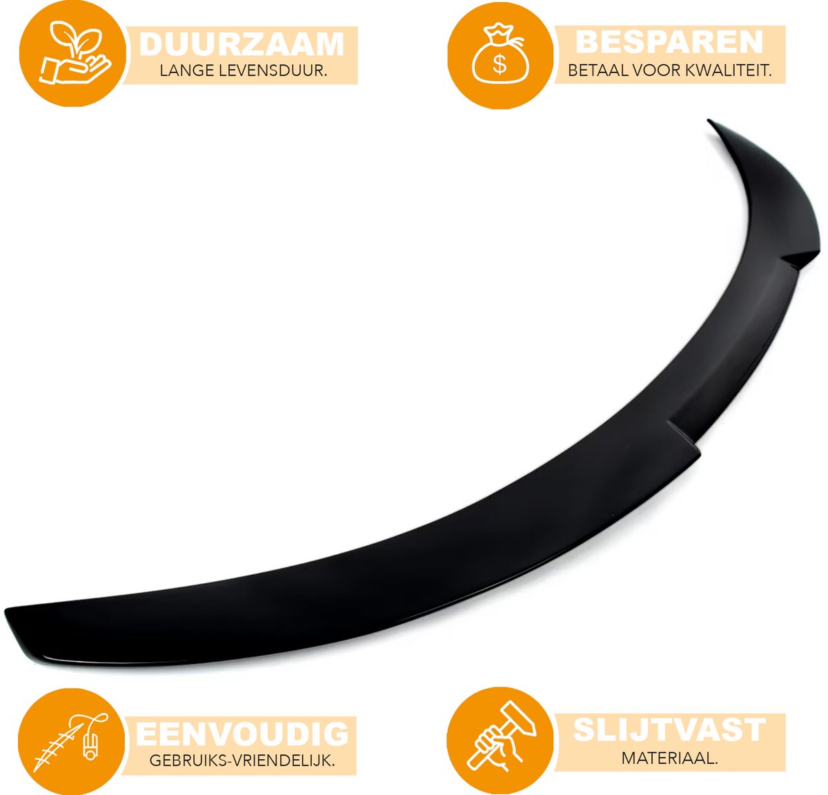 Achterspoiler - Voor BMW X6 F16 2015-2019 - Auto accessoires - Dakspoiler - Kofferbakspoiler - Gloss Zwart