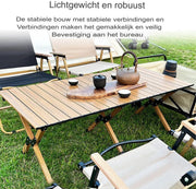 Buiten klaptafel - Campingtafel - Vouwtafel - Voor picknick, kamperen & BBQ - Draagbare campingtafel met draagtas - Lichtgewicht inklapbaar