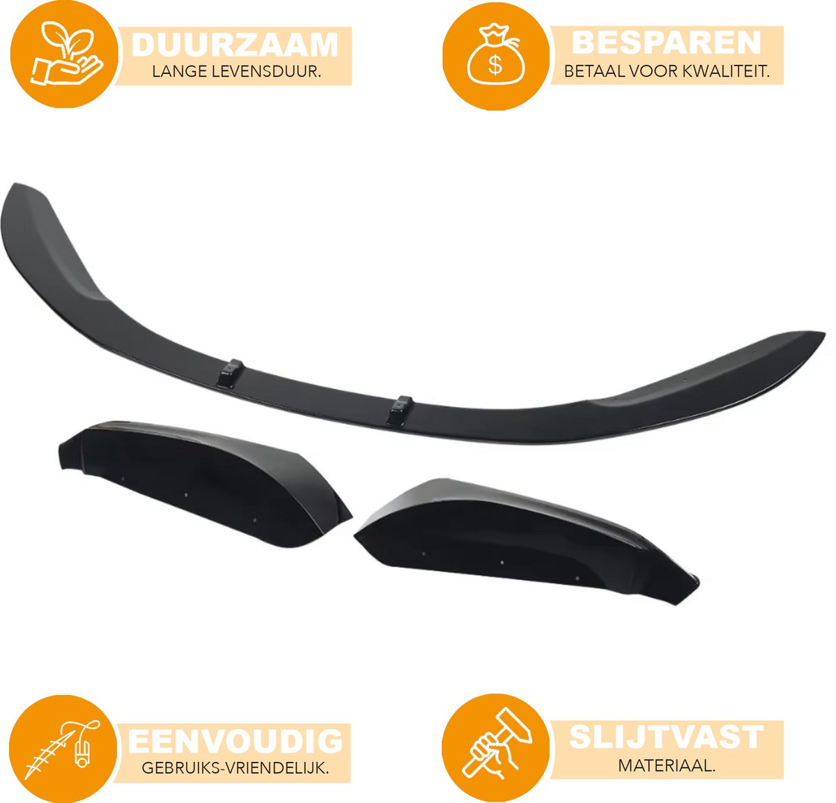 Voorbumper - Voor BMW F20/F21 M Sport 2015-2018 - Auto accessoires - Front splitter - Rok lip - Carbon Look