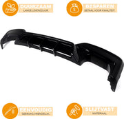 Achterbumper Diffuser Nitro - Gloss Zwart - Voor BMW M6 F06/F12/F13 650i/640i (2012-2018) - Auto accessoires