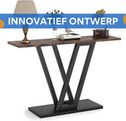 Consoletafel - Wandtafel - Haltafel - Gang of woonkamer - 110cm - Bruin