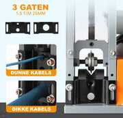 Happyment Kabelstripper Machine - Automatische Striptang - Kabelpeller - Draadstripper - Stripmachine - Elektrisch & Handmatig - Koper