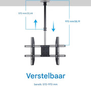 Plafond TV muurbeugel Vaylen - Voor 26"-65" inch - Tot 30KG - Ophangsysteem