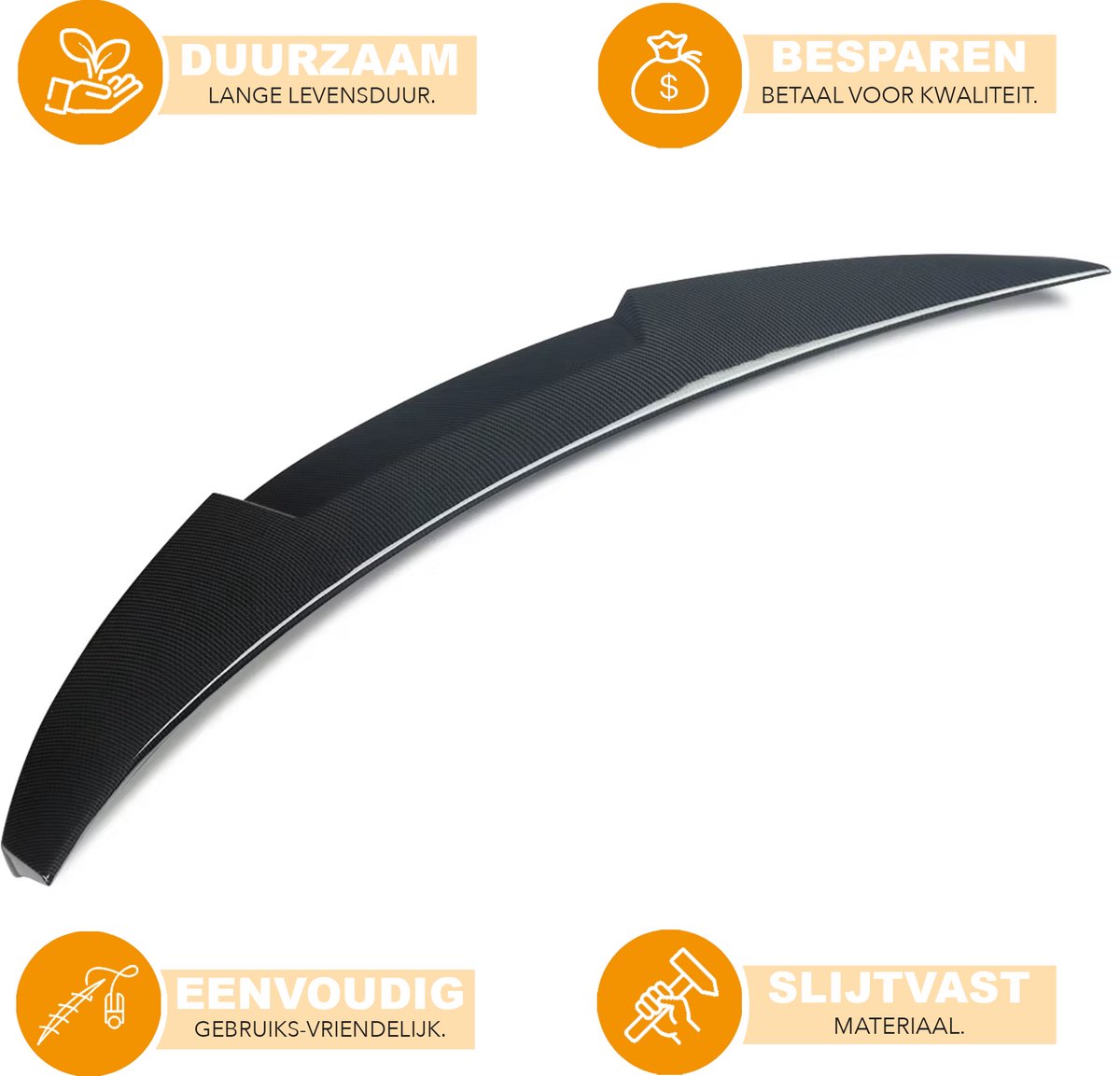 Achterspoiler - Voor BMW 4-Serie F36 Gran Coupe 2014-2020 - Auto accessoires - M4 stijl - Carbon Look