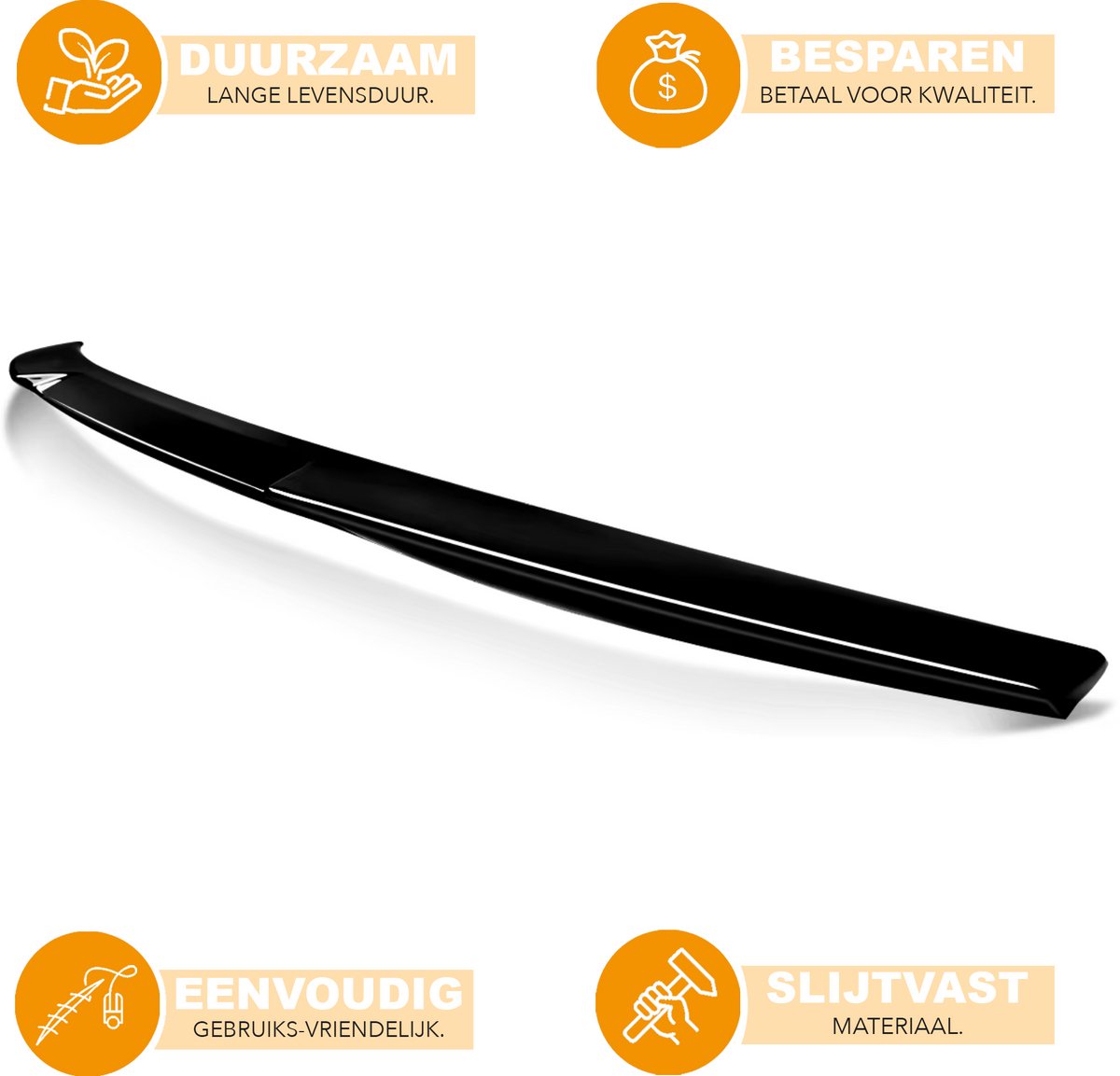 Achterspoiler Wing - M4 Stijl - Gloss Black - Voor Audi A5 B8/B8.5 Coupe (2008-2016)