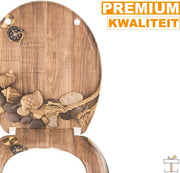 Bolt Edge Toiletbril - Boot print - Antibacterieel - Softclose - Universeel ontwerp