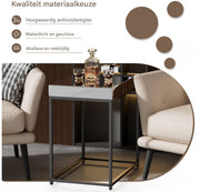 Bijzettafel deluxe - Nachtkastje - Voor Slaapkamer & Woonkamer - Spiegelend blad