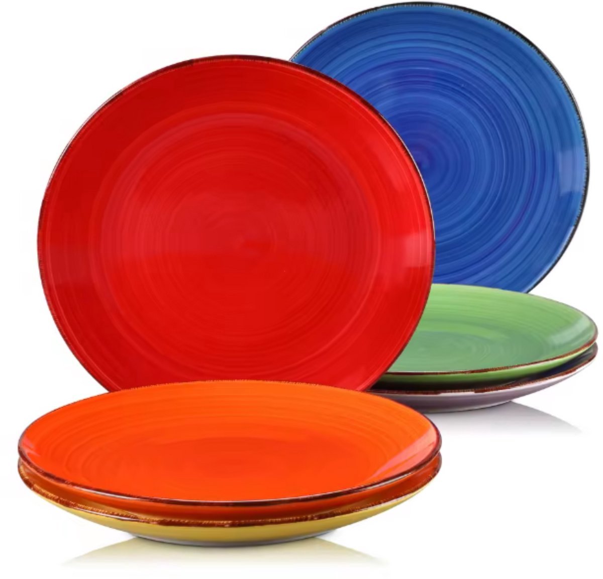 Noblesse Montario Serviesset - 16 delig - 4 persoons - Regenboog - Dinerborden - Bordenset - Diepe borden - Ontbijtborden - Servies - Keukenservies - Luxe design - Tafelstijl