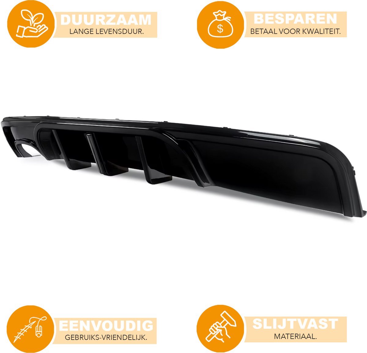 Achterdiffuser Zyntrix - Bumper - Voor BMW 1 Serie E82 Coupe 135i M Sport - Carbon Look F1 Stijl - Auto accessoires