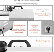 Commerciële Vleesmolen - Worstmaker - 122kg/uur - 850W - RVS - Grijs