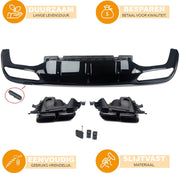 Voorbumper grille - Radiator - Voor VW Passat (2012-2015) - Onderste Grille & Mistlicht Cover Set