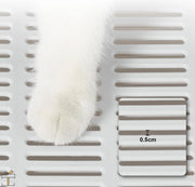Happyment Hygiënische Kattenbak met lade - Kattentoilet WC - Afsluitend - Kleine & grote katten
