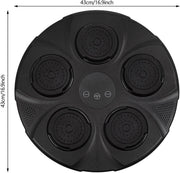Muziekboksmachine - Boksmachine - met Wandmontage - Voor Thuisfitness & Training - Boksdoel met 9 Snelheden & 9 Modusinstellingen - Inclusief Handschoenen, Geschikt voor Massieve & Marmeren Wanden