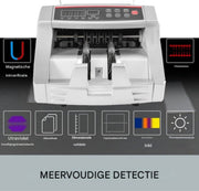 Geldtelmachine deluxe - Professionele biljettelmachine - Grijs - 1000 Biljetten p/min