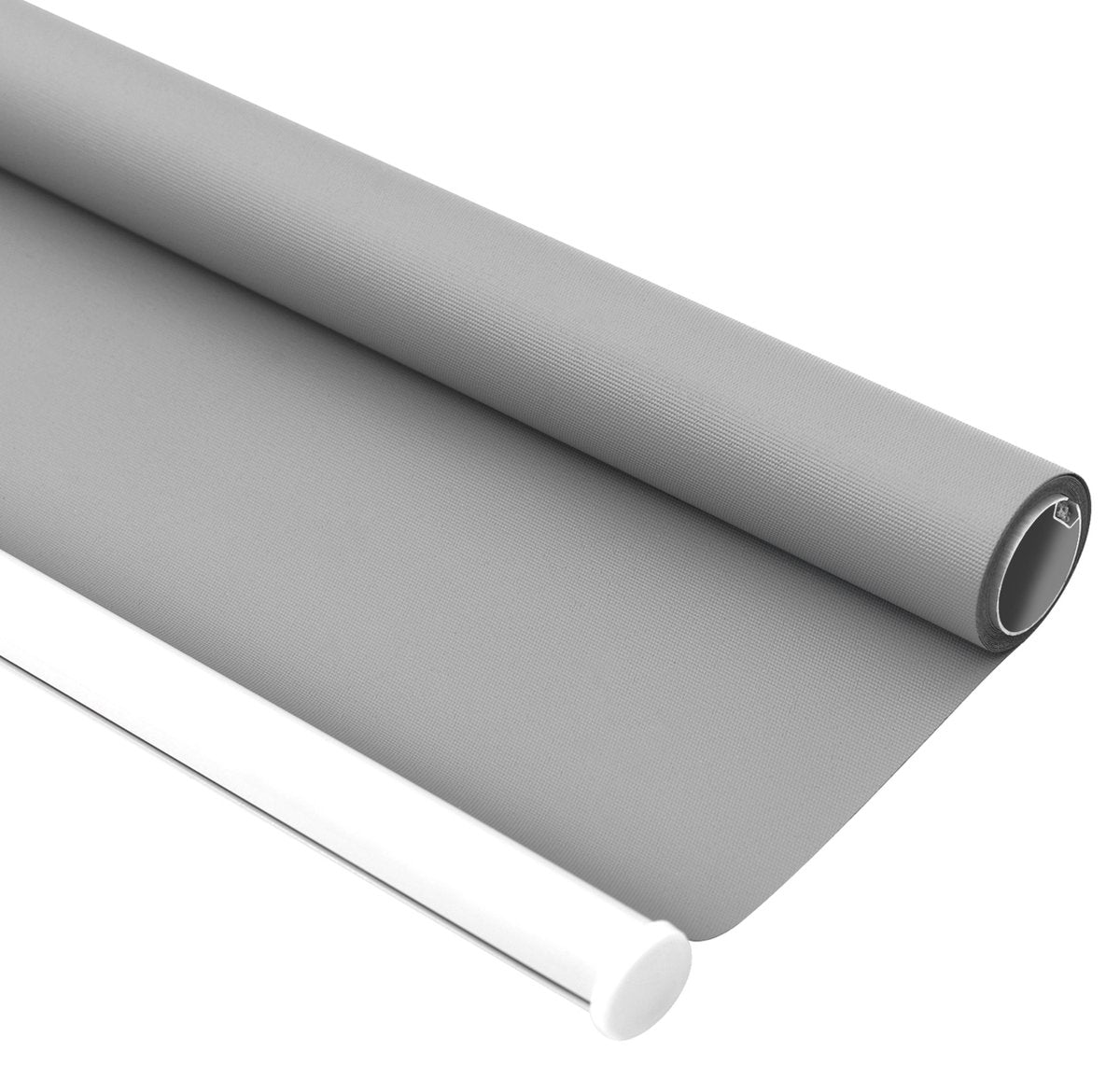 Happyment Modern Rolgordijn Grijs - 100x240cm - Rolgordijnen verduisterend - Luxaflex - Waterafstotend - Isolerend - Zonder of met boren grijs