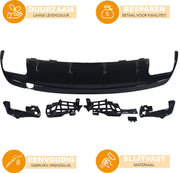 Voorbumper met Uitlaat - Voor Mercedes CLA W117/C117/X117 (CLA260/CLA45)- Glanzend Zwart - Auto Accessoires
