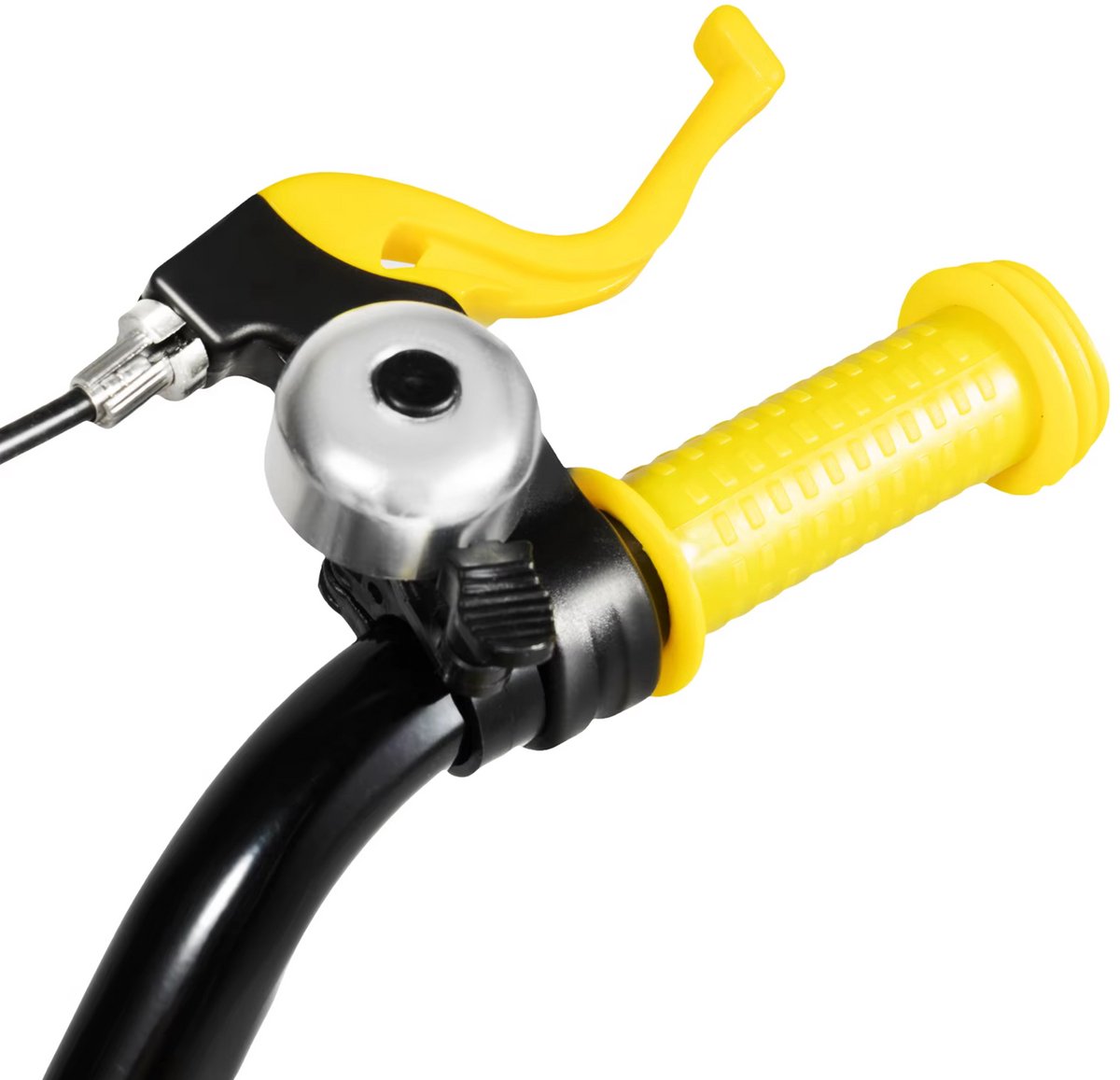 Kinder driewieler 17 inch - Met zijwieltjes en mand - Voor kinderen - Kinderfiets - Babyfiets - Peuterfiets - Geel- 1 tot 5 jaar