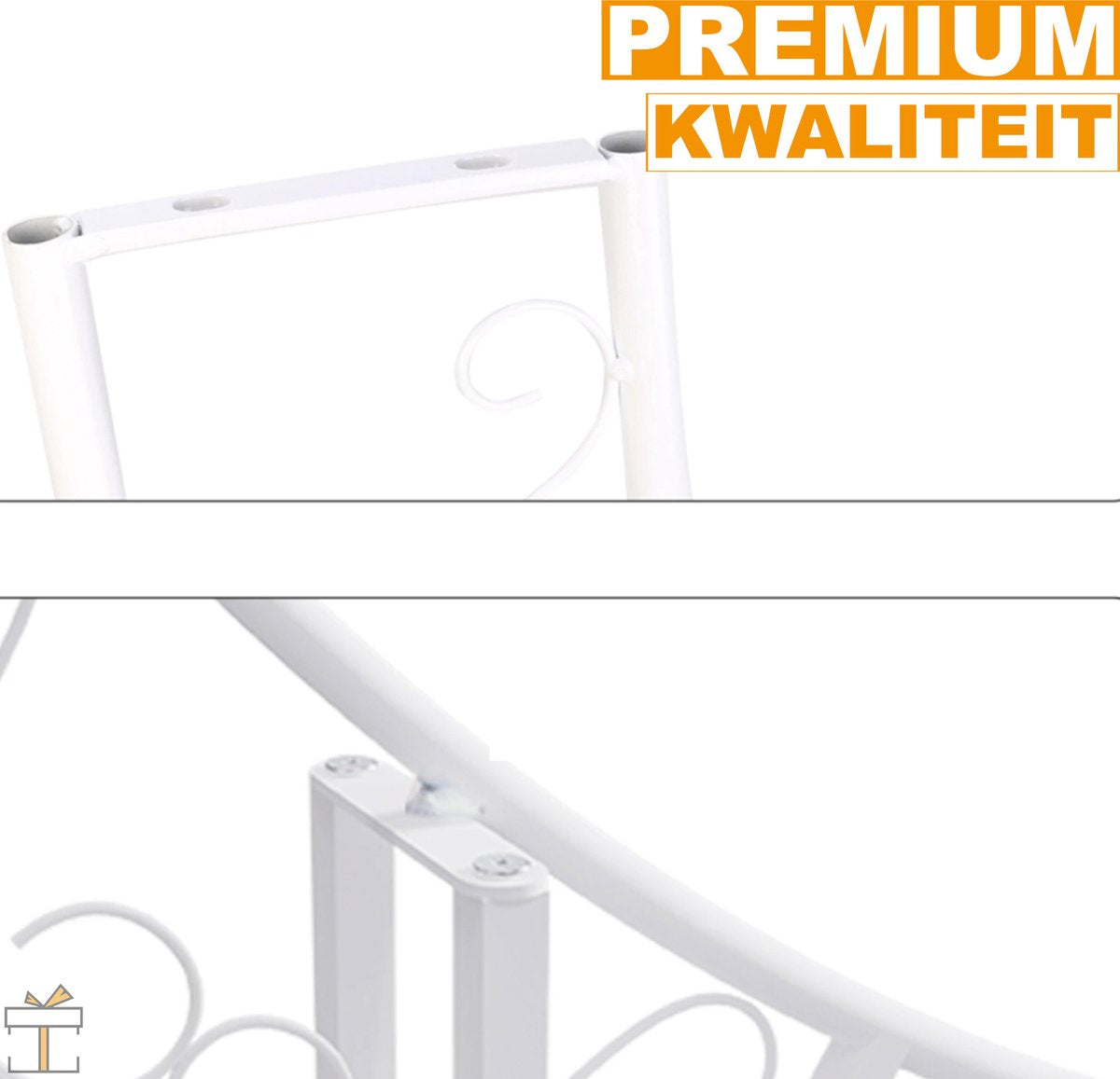 Happyment Bruiloft decoratie - Rond - Backdrop frame - Rozenboog - Boog - Versiering accessoires - Wit