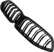 Voorbumper - Voor BMW 8-Serie G14/G15/G16 2023-2024 - Auto accessoires - Voorgrille - Gloss Zwart - Dual lats