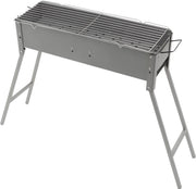 BBQ-grills - Voor camping en outdoor - Draagbare, opvouwbare houtskoolbarbecue - Grijs - 80*18*13cm