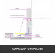 Zwembad fontein milano - 122 cm - RGB LED verlichting - Waterval - RVS - Met Connector Slang Klem PTFE Tape