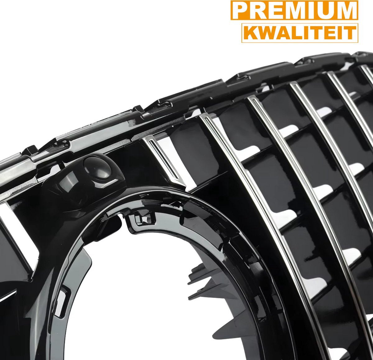 GTR Grille Nitro - GTR Stijl Grille - Chroom/Zwart - Voor Mercedes GLC W253/X253 GLC300, GLC350, GLC43 (2020)