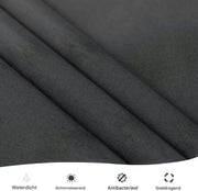 Douchegordijn deluxe - 120x180cm - Anti-schimmel - Voor Badkamer en bad - Donkergrijs - Waterdicht - Wasbaar - Ringen