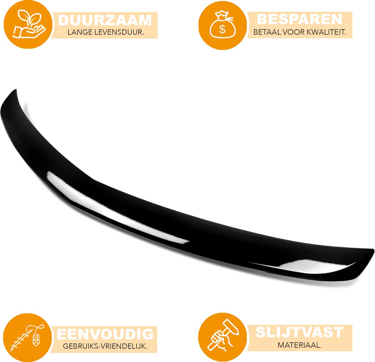 Achterspoiler - Voor Cadillac CT5 2020-2022 - Auto accessoires - Kofferspoiler - Lipspoiler - Gloss Zwart